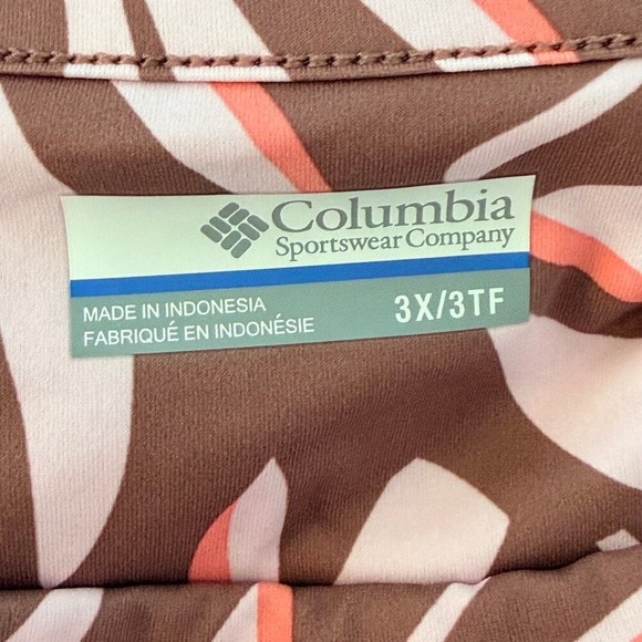 Columbia Dress Womens 3X Mauve Floral Chill River UPF 50 Omni Wick Shade Freeze - Picture 7 of 10